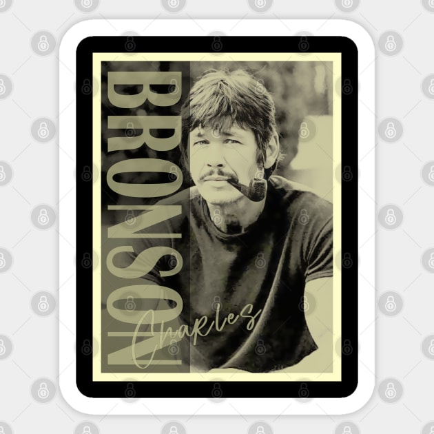 Smooth Details - Sir Charles Bronson Sticker by Gainy Rainy